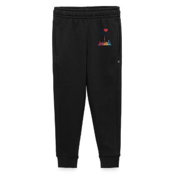 I love this city – colorful skyline - Kids’/Teens' Premium Sweatpants - black - Front - AI Model Kid Male (0cm)