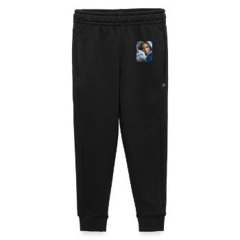 Winterwolf Frau Portrait - Kinder/Teenager Premium Sweathose - Schwarz - Vorne - AI Model Kid Male (0cm)