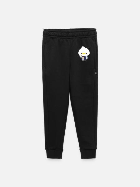 Kawaii Barista Duck - Kinder/Teenager Premium Sweathose - Schwarz - Vorne