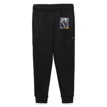 éléphant - Pantalon de survêtement enfant/adolescent premium - noir - Devant - AI Model Kid Male (0cm)