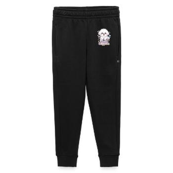 Fluff Happens – kawaii Bichon Dog Design - Kinder/Teenager Premium Sweathose - Schwarz - Vorne - AI Model Kid Male (0cm)