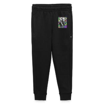 éléphant - Pantalon de survêtement enfant/adolescent premium - noir - Devant - AI Model Kid Male (0cm)