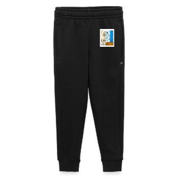 EC Femme I Été I Cadeau I Fleurs I Fête des Mères - Pantalon de survêtement enfant/adolescent premium - noir - Devant - AI Model Kid Male (0cm)