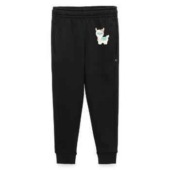 Summer alpaca - time for summer - Kids’/Teens' Premium Sweatpants - black - Front - AI Model Kid Male (0cm)
