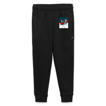 Weihnachtsschlitten Rentier Weihnachtsmann - Kinder/Teenager Premium Sweathose - Schwarz - Vorne - AI Model Kid Male (0cm)