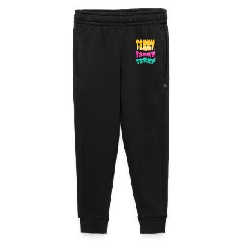 Terry Name - Kinder/Teenager Premium Sweathose - Schwarz - Vorne - AI Model Kid Male (0cm)