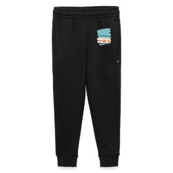 Plage colorée avec parasols - Pantalon de survêtement enfant/adolescent premium - noir - Devant - AI Model Kid Male (0cm)