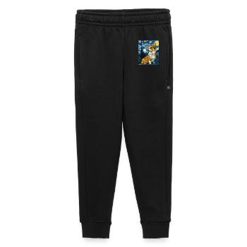 Welsh Corgi Pembroke - Kids’/Teens' Premium Sweatpants - black - Front - AI Model Kid Male (0cm)