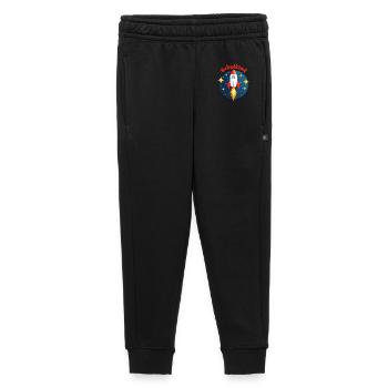 Schulkind Rakete Weltraum mit gelben Sternen - Kinder/Teenager Premium Sweathose - Schwarz - Vorne - AI Model Kid Male (0cm)