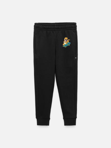 Dinosaur Skater Skateboard - Kids’/Teens' Premium Sweatpants - black