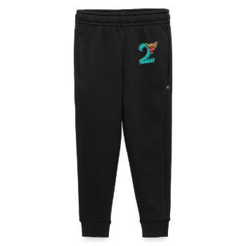 2e anniversaire - 2 ans - Motif perroquet - Pantalon de survêtement enfant/adolescent premium - noir - Devant - AI Model Kid Male (0cm)