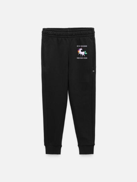ICH HASSE MENSCHEN EINHORN - Kinder/Teenager Premium Sweathose - Schwarz