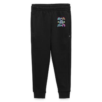 Glitzer Regenbogen Sterne Muster - Kinder/Teenager Premium Sweathose - Schwarz - Vorne - AI Model Kid Male (0cm)