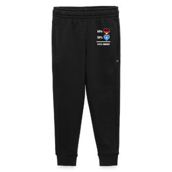 Deutschland und Somalia 100% Genial / Geschenk - Kinder/Teenager Premium Sweathose - Schwarz - Vorne - AI Model Kid Male (0cm)