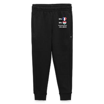 France et Hongrie Ingénieux / Cadeau - Pantalon de survêtement enfant/adolescent premium - noir - Devant - AI Model Kid Male (0cm)