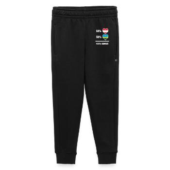 L’Autriche et le Rwanda brillants / Cadeau - Pantalon de survêtement enfant/adolescent premium - noir - Devant - AI Model Kid Male (0cm)