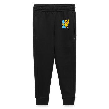 1 an - Inscription - Motif canard - Gagnant - Pantalon de survêtement enfant/adolescent premium - noir - Devant - AI Model Kid Male (0cm)