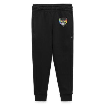 Gay Tier Esel Regenbogen Herz - Kinder/Teenager Premium Sweathose - Schwarz - Vorne - AI Model Kid Male (0cm)