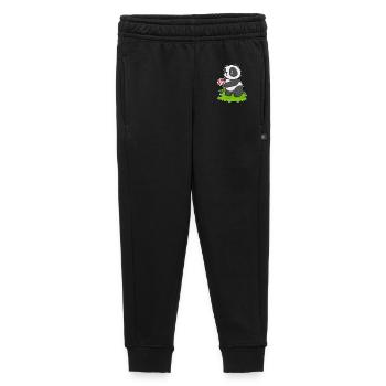 Panda Volleyball Player Volleyball - Pantalon de survêtement enfant/adolescent premium - noir - Devant - AI Model Kid Male (0cm)