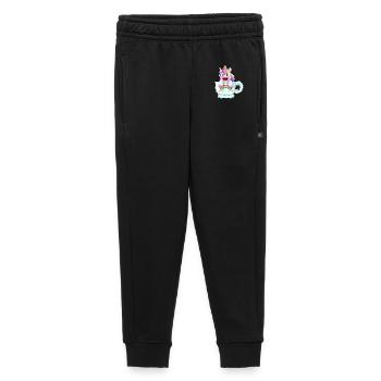 Einhorn Tasse Regenbogen - Kinder/Teenager Premium Sweathose - Schwarz - Vorne - AI Model Kid Male (0cm)