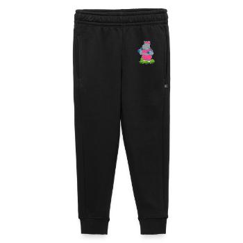 Hippopotamus Bodybuilder Dumbbells Bodybuilding - Pantalon de survêtement enfant/adolescent premium - noir - Devant - AI Model Kid Male (0cm)