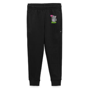Ballon Chat - Pantalon de survêtement enfant/adolescent premium - noir - Devant - AI Model Kid Male (0cm)