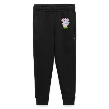 Elephant hand fan - Kids’/Teens' Premium Sweatpants - black - Front - AI Model Kid Male (0cm)