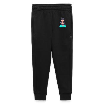 Mole Yoga Fitness Méditation - Pantalon de survêtement enfant/adolescent premium - noir - Devant - AI Model Kid Male (0cm)