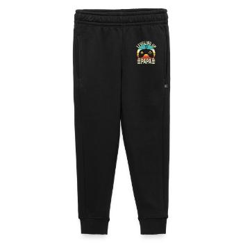 Leveling up to papa - Pantalon de survêtement enfant/adolescent premium - noir - Devant - AI Model Kid Male (0cm)