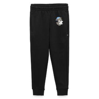 Dormir fatigué - Chat avec oreiller et bonnet somnolent - Pantalon de survêtement enfant/adolescent premium - noir - Devant - AI Model Kid Male (0cm)