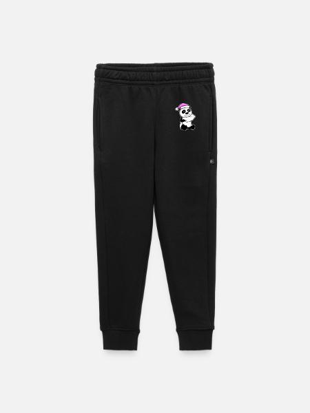 Panda Müde Ausschlafen Schlafen Mädchen - Kinder/Teenager Premium Sweathose - Schwarz
