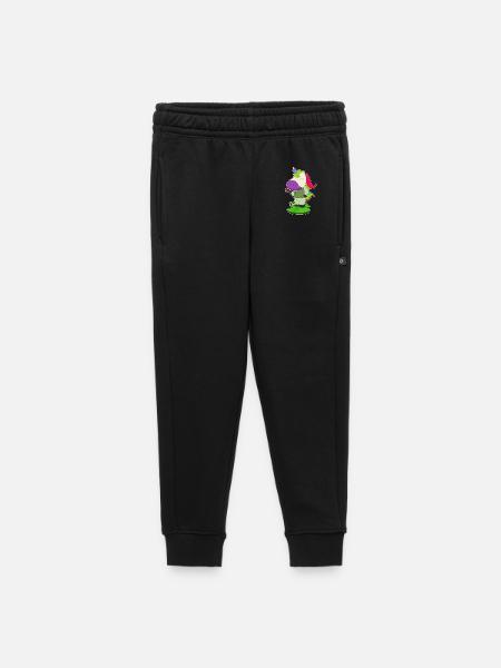 Unicorn Groom Flower Wedding - Kids’/Teens' Premium Sweatpants - black - Front