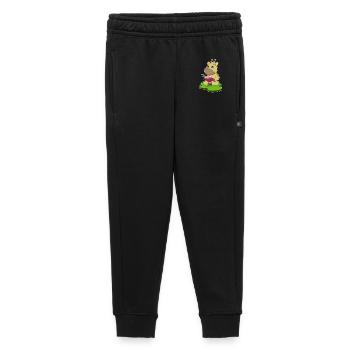 Giraffe Cooking Bowl Cooking - Kids’/Teens' Premium Sweatpants - black - Front - AI Model Kid Male (0cm)