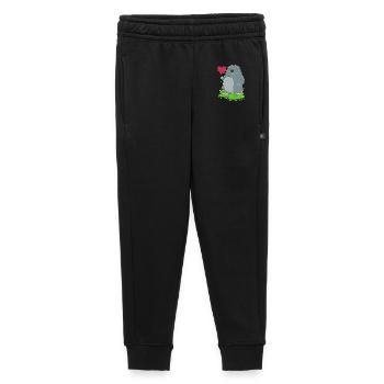 Ballon Taupe - Pantalon de survêtement enfant/adolescent premium - noir - Devant - AI Model Kid Male (0cm)