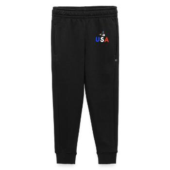 Adler USA amerikanische Flagge 4. Juli - Kinder/Teenager Premium Sweathose - Schwarz - Vorne - AI Model Kid Male (0cm)