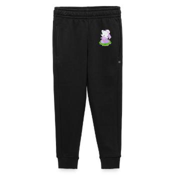 Souris Voile de mariée mariage - Pantalon de survêtement enfant/adolescent premium - noir - Devant - AI Model Kid Male (0cm)
