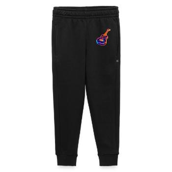 Ukulele Synthwave - Kids’/Teens' Premium Sweatpants - black - Front - AI Model Kid Male (0cm)