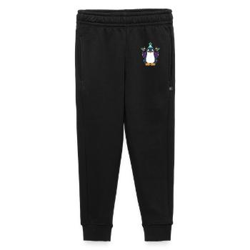 Pingouin Anniversaire Confettis - Pantalon de survêtement enfant/adolescent premium - noir - Devant - AI Model Kid Male (0cm)