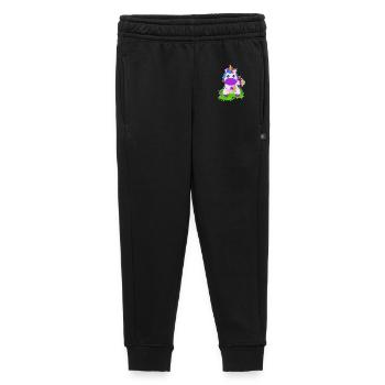 Unicorn Hand Fan - Kids’/Teens' Premium Sweatpants - black - Front - AI Model Kid Male (0cm)