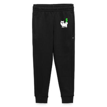 Zahl 1 Nummer Eins - Samojede Hund Motiv - Kinder/Teenager Premium Sweathose - Schwarz - Vorne - AI Model Kid Male (0cm)