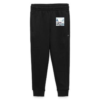 Lofoten Berge & Rorbuer Skandinavien Norwegen - Kinder/Teenager Premium Sweathose - Schwarz - Vorne - AI Model Kid Male (0cm)