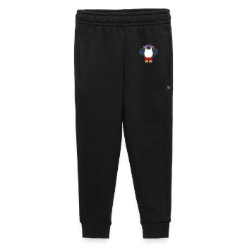 Penguin Bodybuilder Bodybuilding Sport - Kids’/Teens' Premium Sweatpants - black - Front - AI Model Kid Male (0cm)