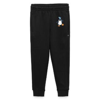 Penguin Fish - Kids’/Teens' Premium Sweatpants - black - Front - AI Model Kid Male (0cm)