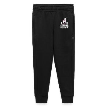 Bodybuilder Gym Girl Langhantel Power Beauty - Kinder/Teenager Premium Sweathose - Schwarz - Vorne - AI Model Kid Male (0cm)