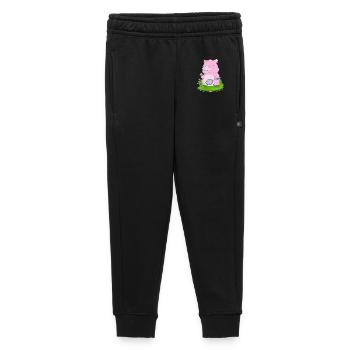 Raquette de tennis Pig - Pantalon de survêtement enfant/adolescent premium - noir - Devant - AI Model Kid Male (0cm)