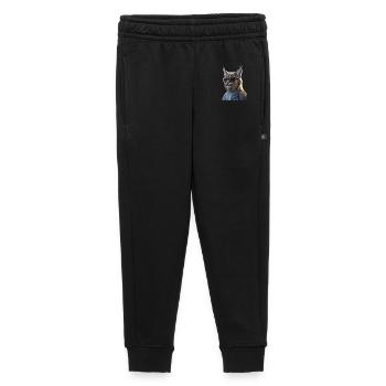 Lynx Chat sauvage Grands chats Chats Mignon Lynx - Pantalon de survêtement enfant/adolescent premium - noir - Devant - AI Model Kid Male (0cm)