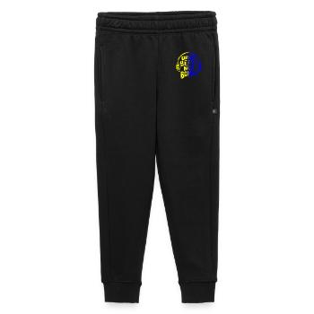 Drop Beats Not Bombs yellow blue - Kinder/Teenager Premium Sweathose - Schwarz - Vorne - AI Model Kid Male (0cm)