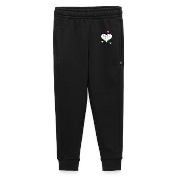 Retro Katzen Katze Valentin Herz Herzen Vintage - Kinder/Teenager Premium Sweathose - Schwarz - Vorne - AI Model Kid Male (0cm)
