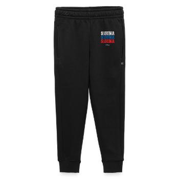 Flag of Slovenia, Slovenian pride - Kids’/Teens' Premium Sweatpants - black - Front - AI Model Kid Male (0cm)