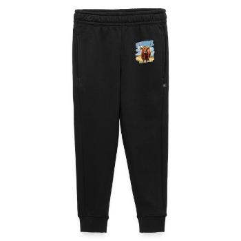 Scottish Highland cattle - Kids’/Teens' Premium Sweatpants - black - Front - AI Model Kid Male (0cm)